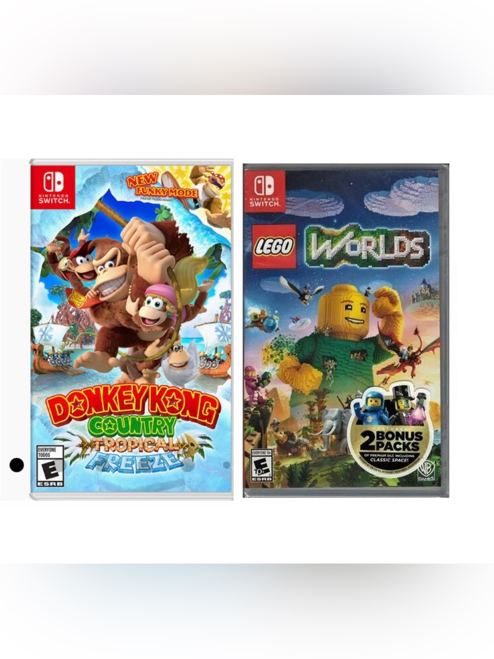 Nintendo Switch Game Bundle Deal- DKong Country: Tropical Freeze & Lego World